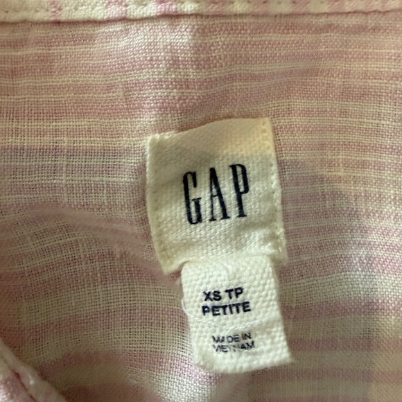 Gap Women's Pink linen Long Sleeve Tunic size XS - Picture 4 of 5